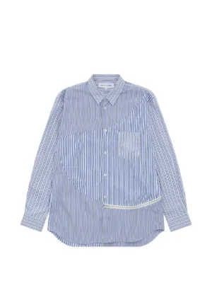Junya Watanabe MAN ストライプ シャツ | ブルー | FARFETCH JP