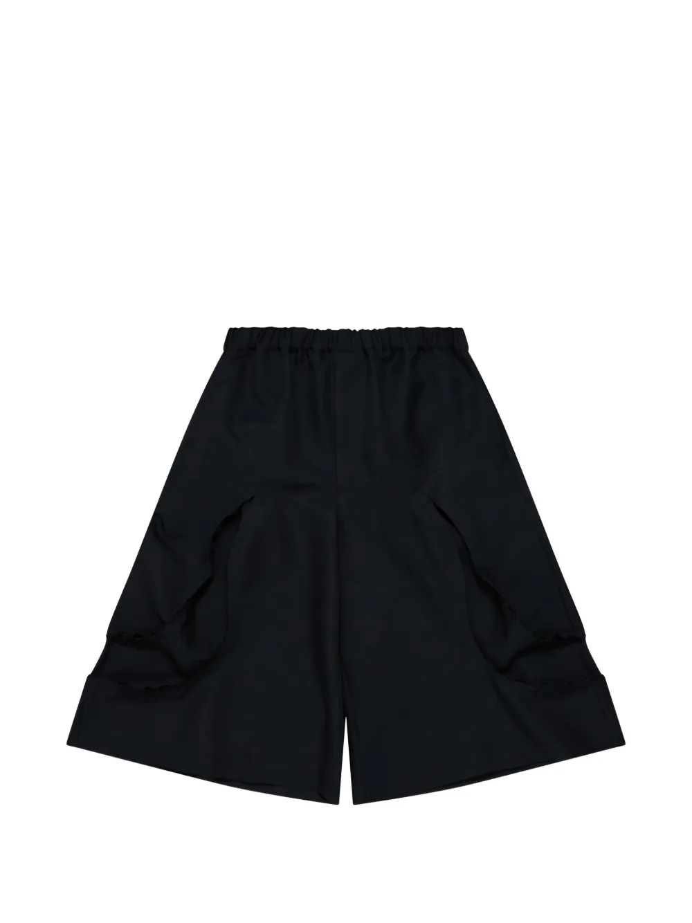 Black Comme Des Garçons cut-out wide-leg trousers - Nero