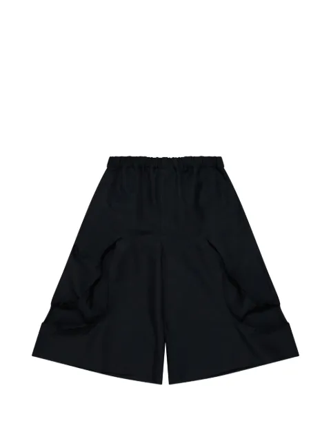 Black Comme Des Garçons cut-out wide-leg trousers