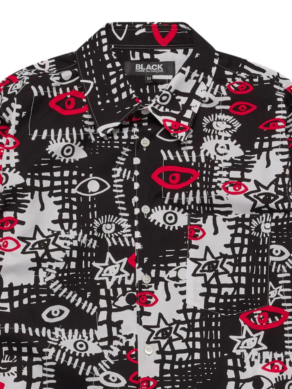Black Comme Des Garçons Shirt met grafische print Zwart