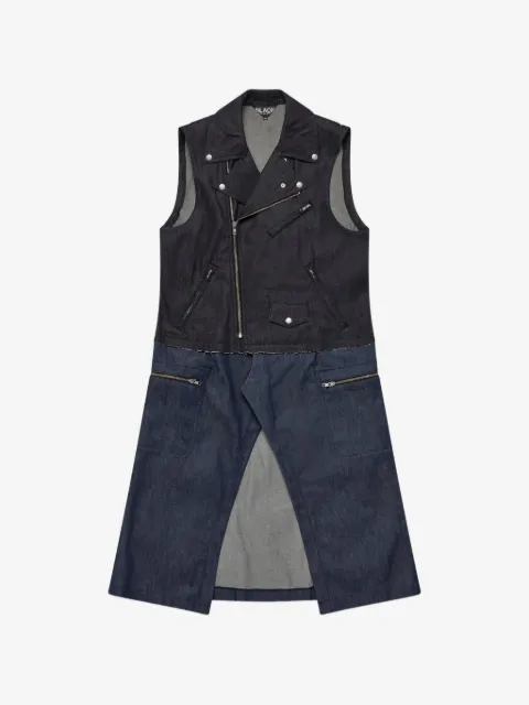 Black Comme Des Garçons panelled gilet