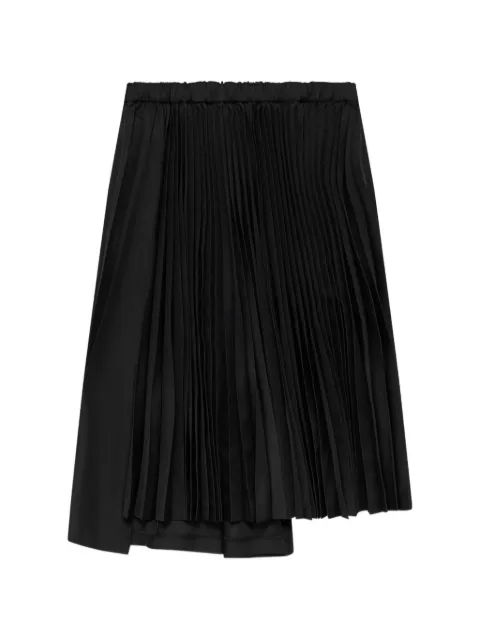 Black Comme Des Garçons asymmetric pleated skirt