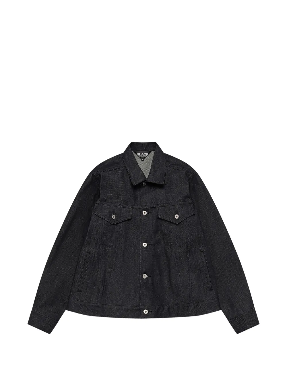Black Comme Des Garçons denim jacket - Nero