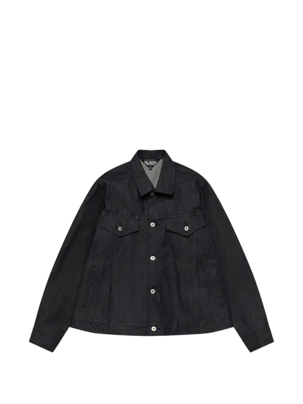 COMME des GARÇONS ダークデニムジャケット S Black Comme Des Garçons デニムジャケット | ブラック | FARFETCH JP