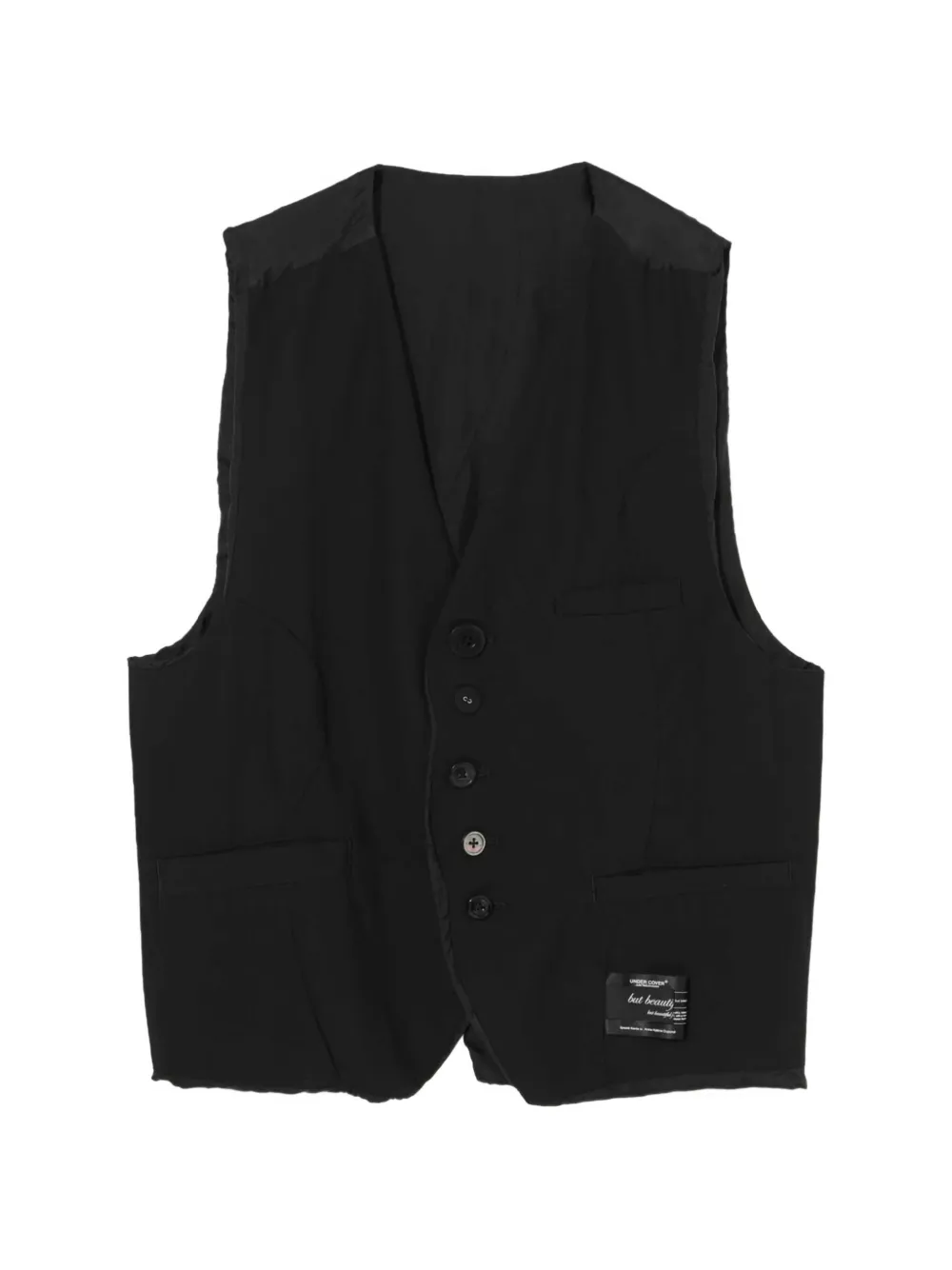 Undercover Gilet con bottoni - Nero