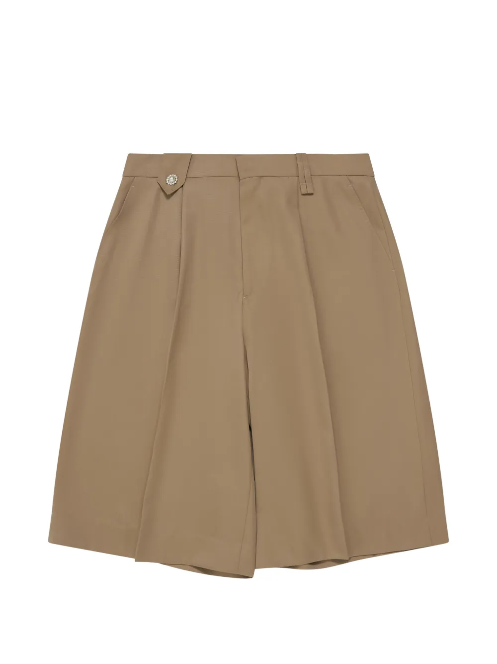 Simone Rocha embellished pleated shorts - Toni neutri