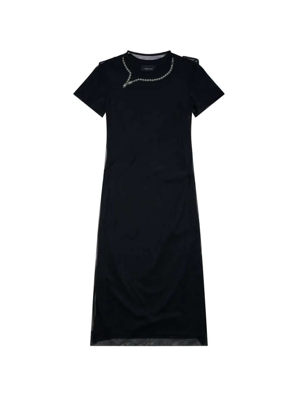 Simone Rocha pearl-embellished layered dress - Nero