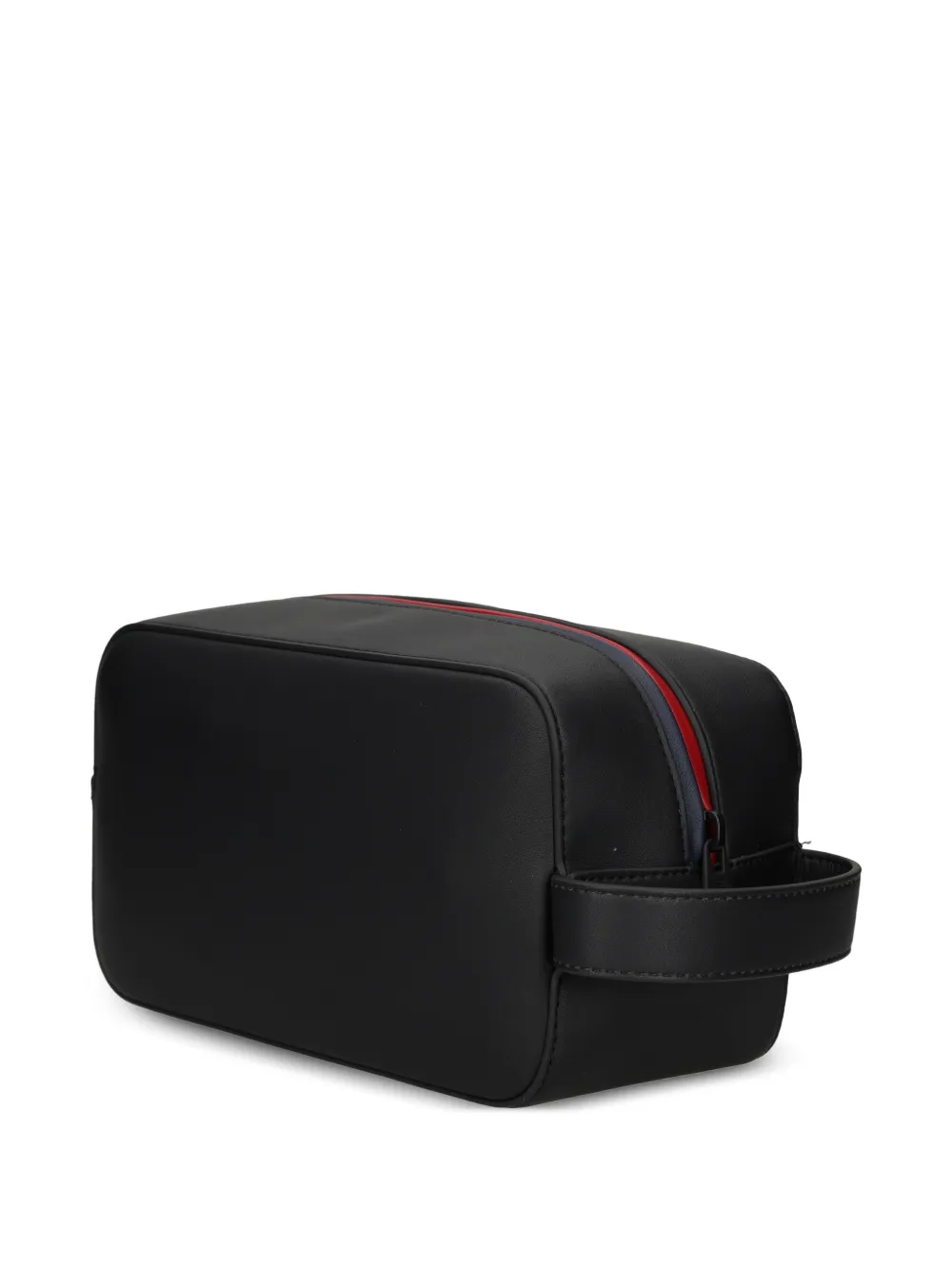  Tommy Hilfiger Mixed-texture Handle Wash Bag - Black 
