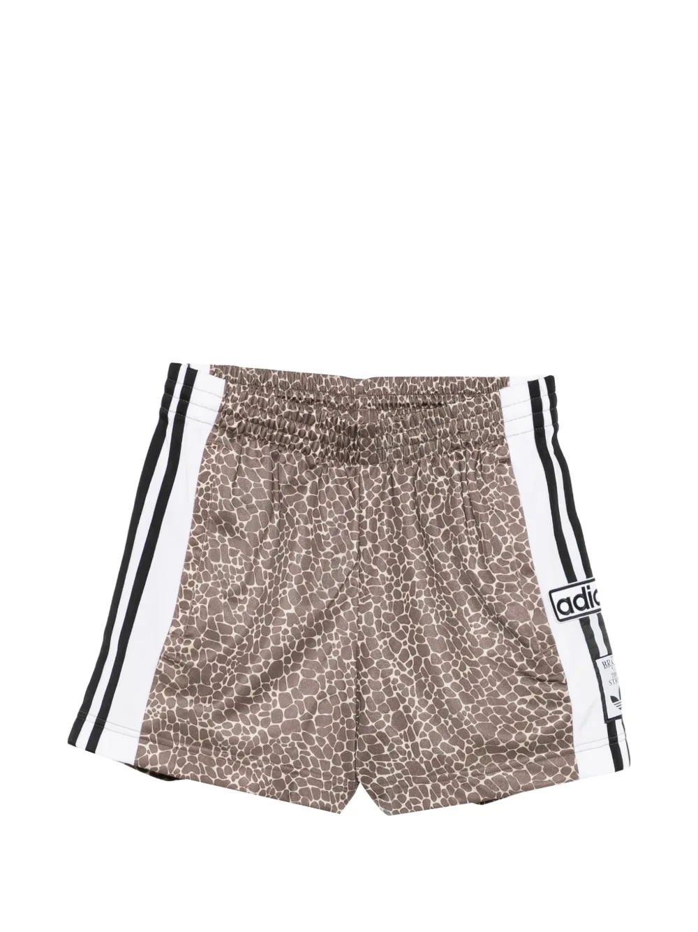 adidas animal-print shorts - Nude