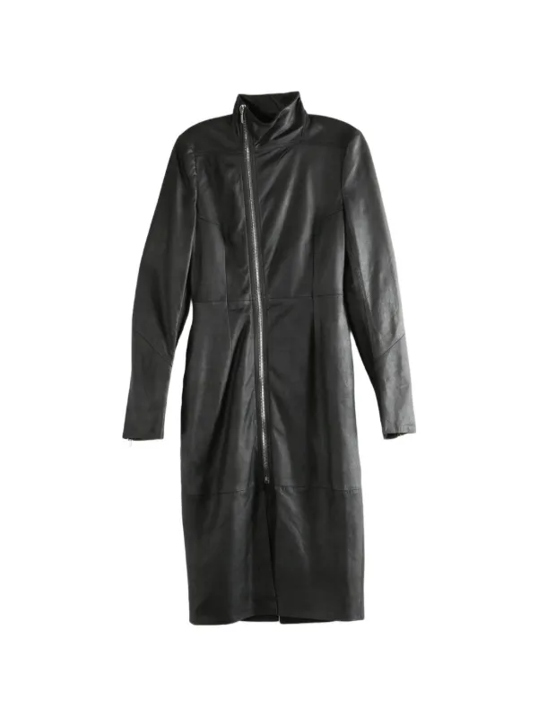 Rick Owens Zip Coat in Black
