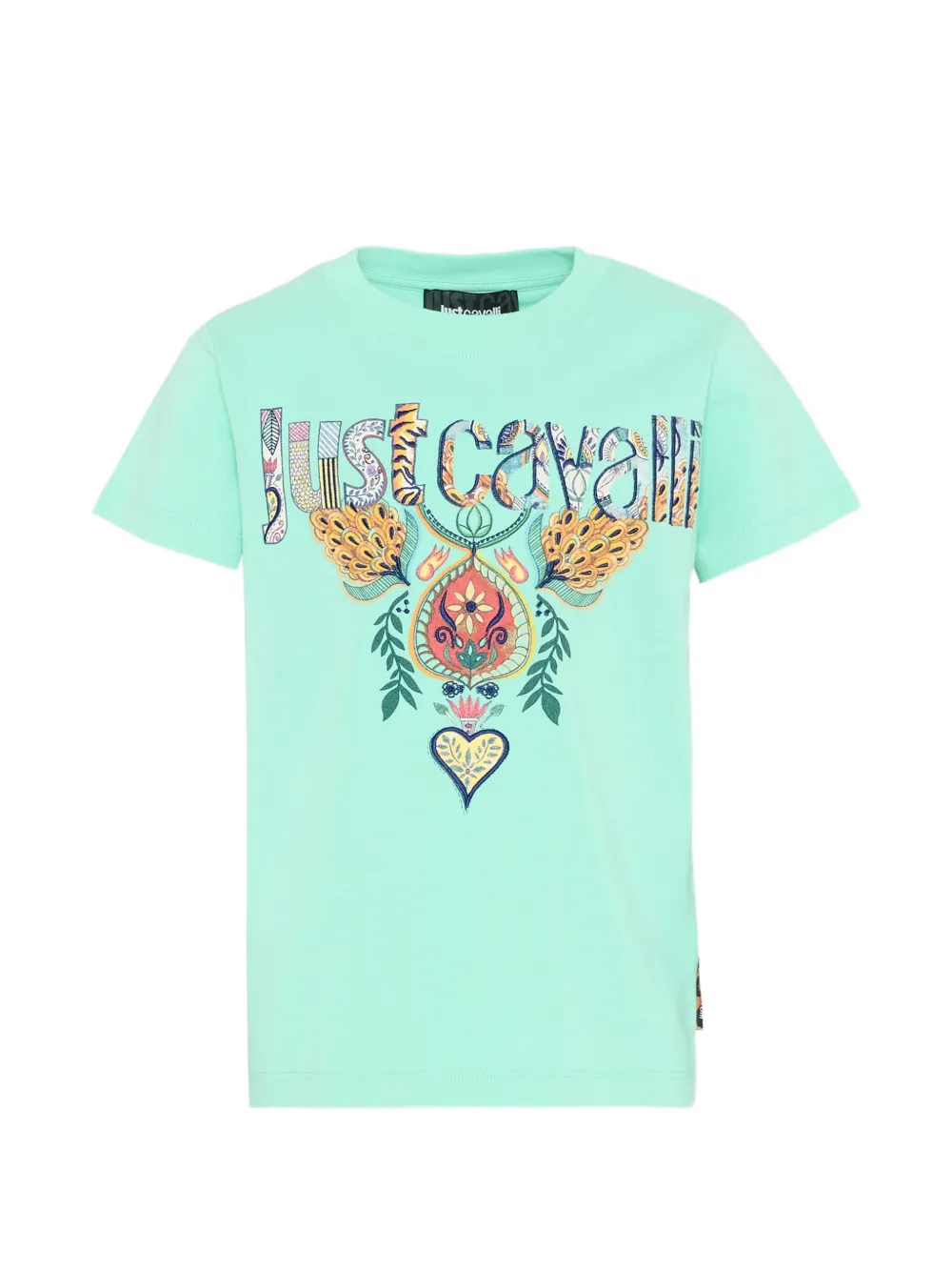 Just Cavalli Kids graphic-print short-sleeve T-shirt - Verde