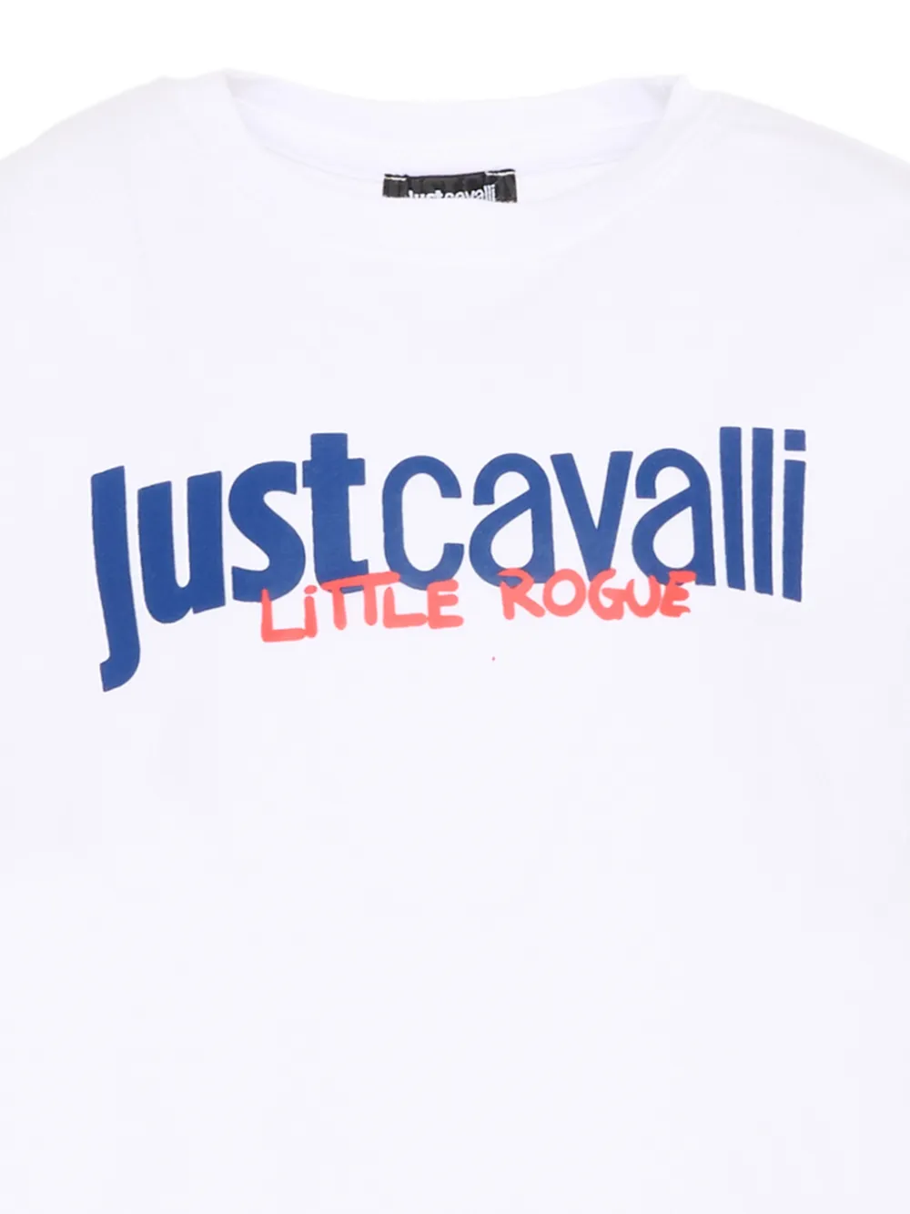 Just Cavalli Kids T-shirt met logoprint Wit