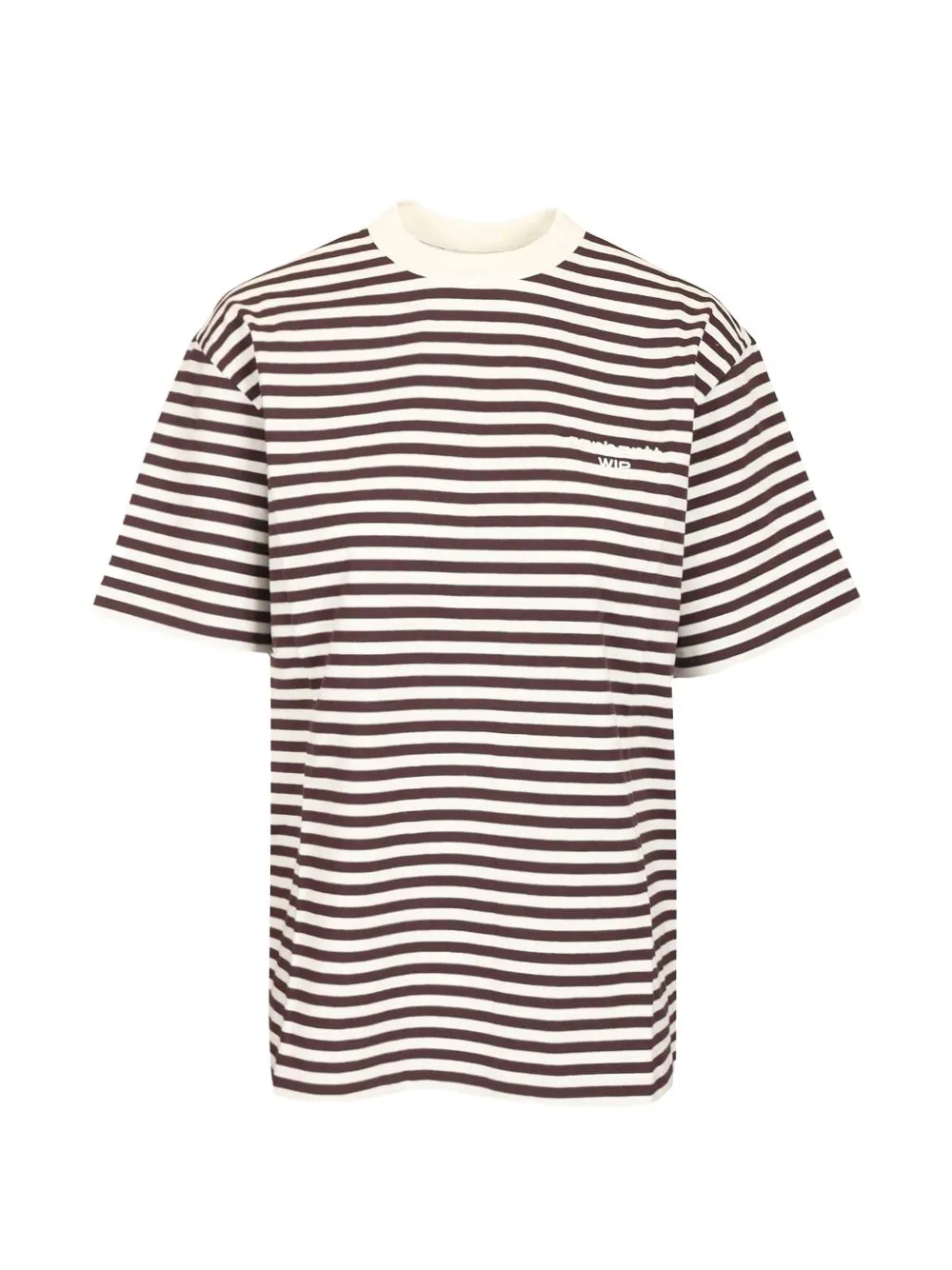 Carhartt WIP Ezra striped T-shirt - Marrone