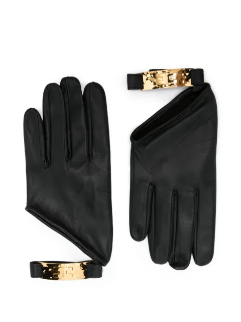 Elisabetta Franchi cut-out buckle gloves