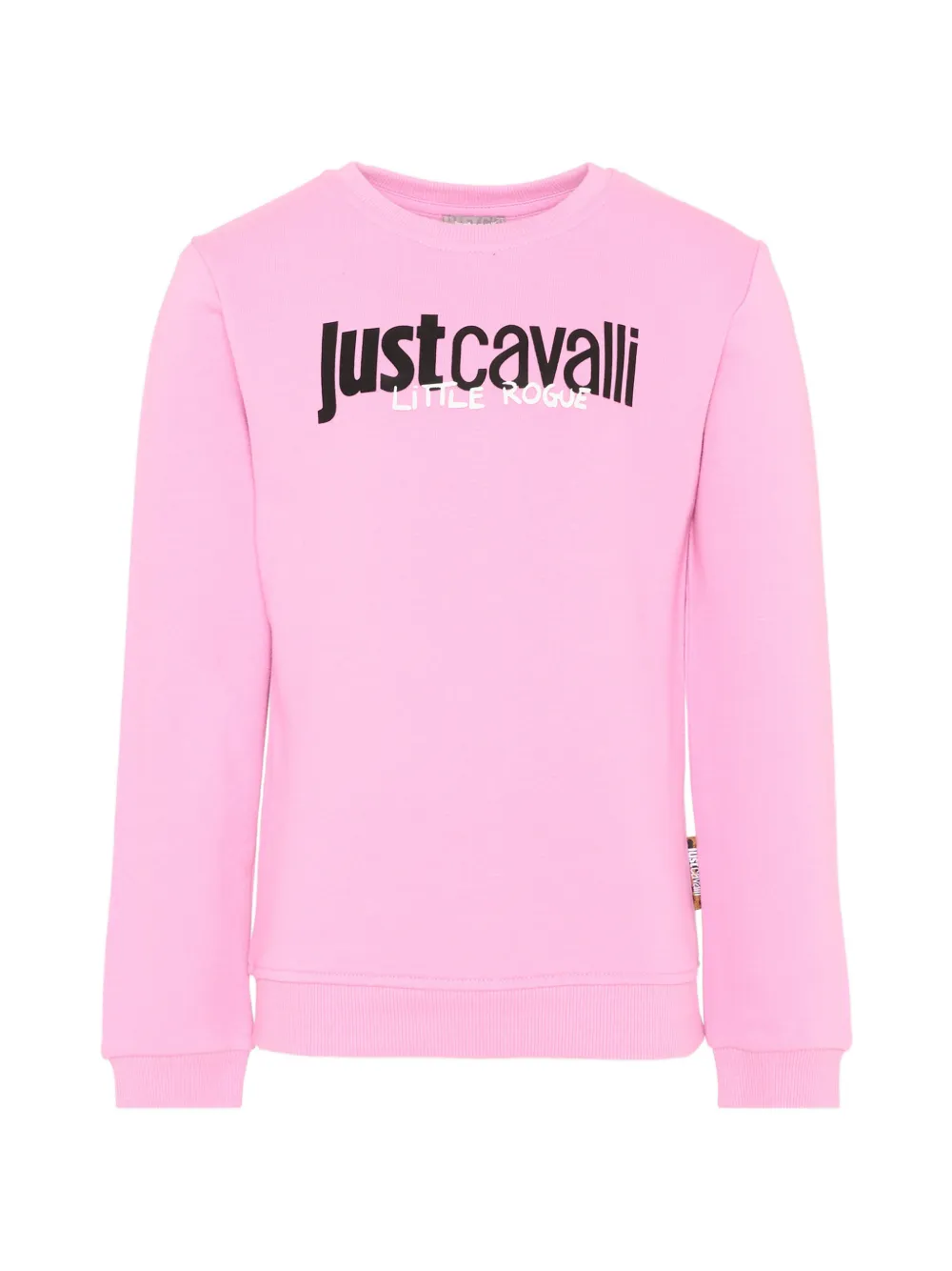Just Cavalli Kids logo-print crewneck sweatshirt - Pink