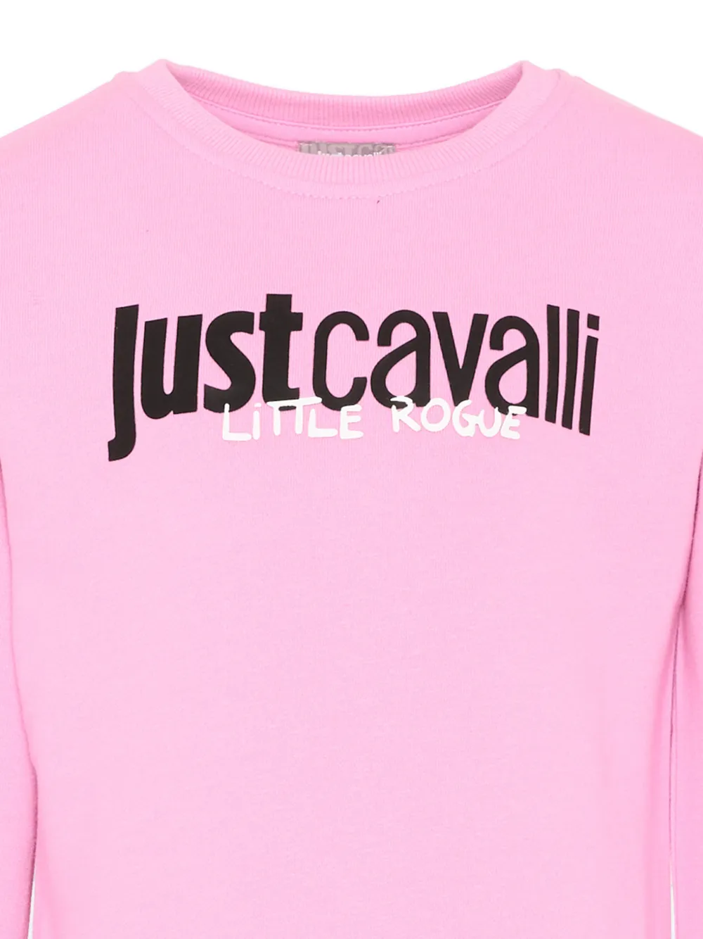 Just Cavalli Kids Sweater met logoprint Roze