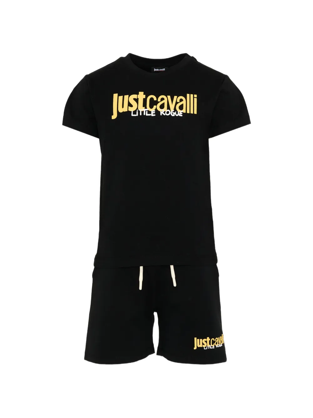 Just Cavalli Kids logo-print tracksuit set - Nero
