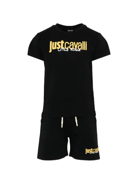 Just Cavalli Kids logo-print tracksuit set
