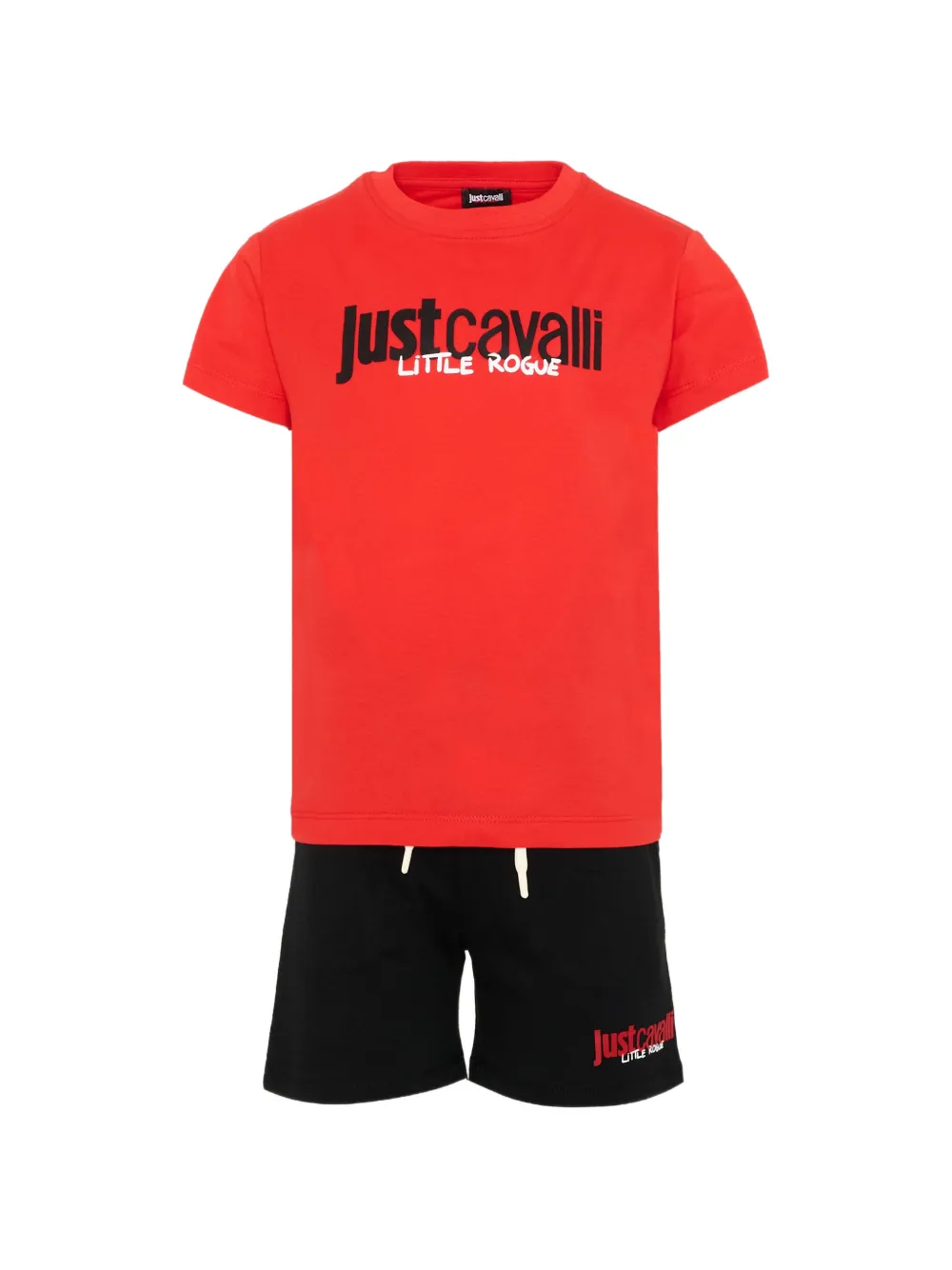 Just Cavalli Kids logo-print tracksuit set - Rosso