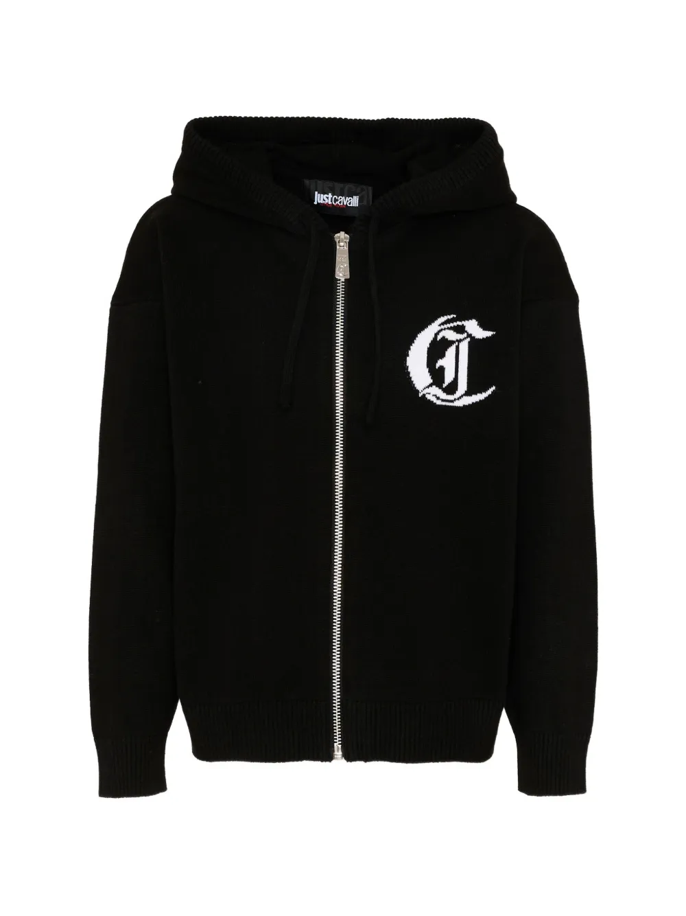 Just Cavalli Kids zip-up hoodie - Nero