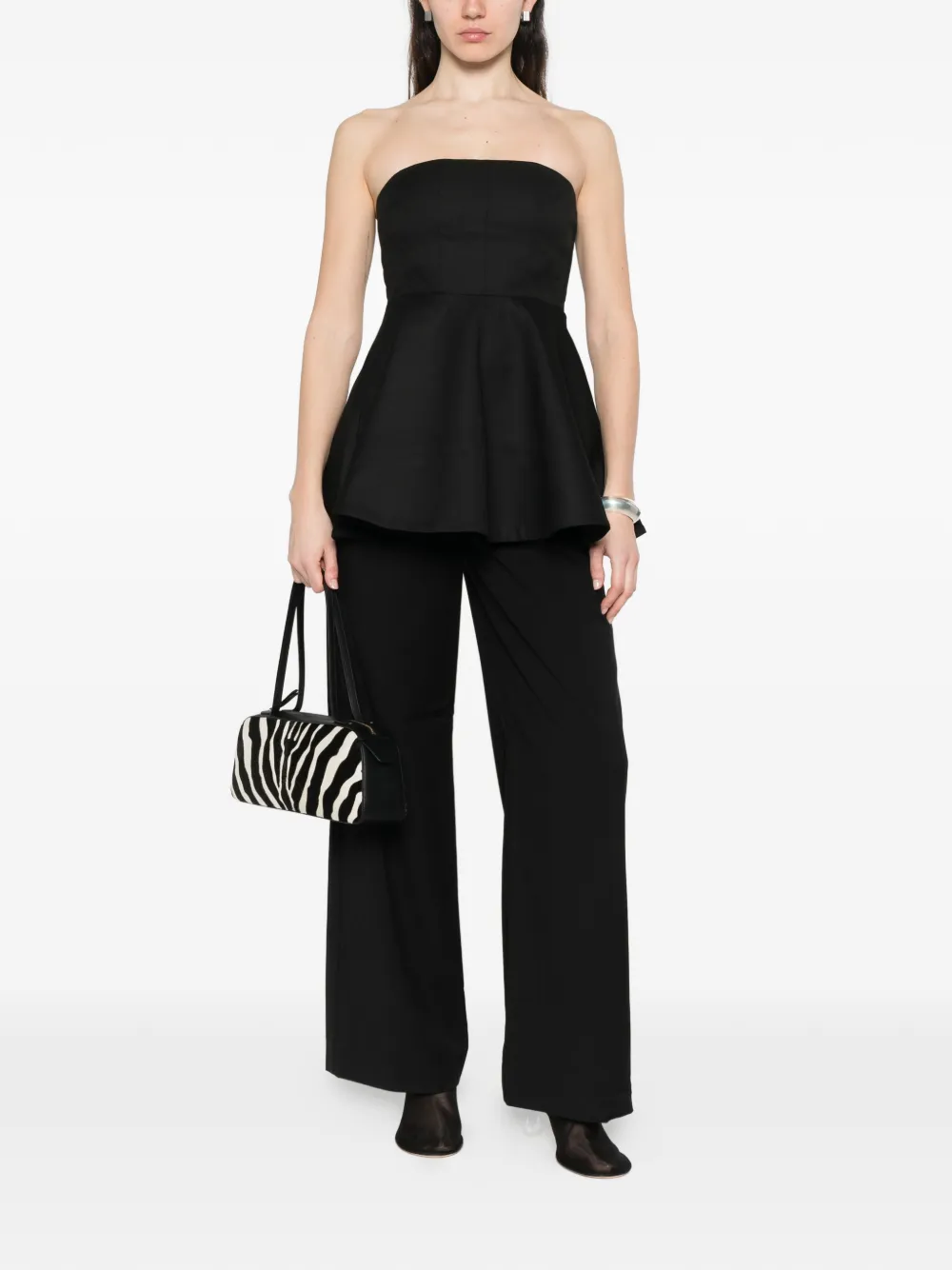  Gestuz Pocket Wide Trousers - Black 