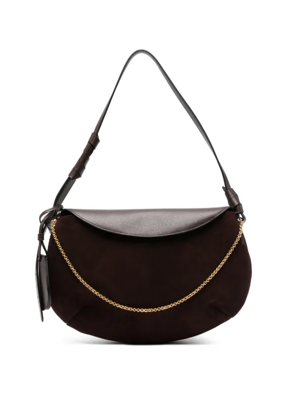 Neous Libra Chain-detail Shoulder Bag in Brown