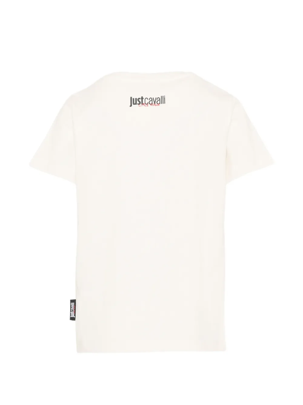 Just Cavalli Kids Katoenen T-shirt Beige
