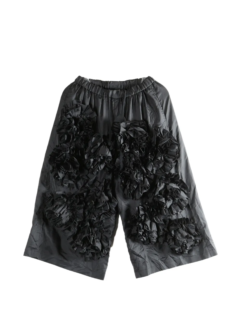 Comme Des Garçons Comme Des Garçons ruffled trousers - Nero