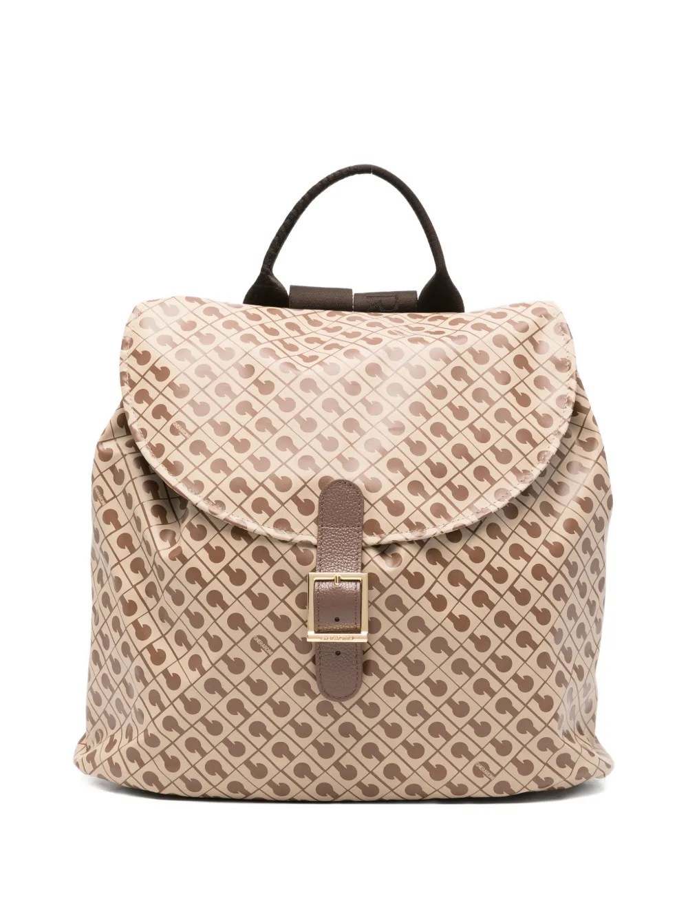Gherardini patterned buckle tote bag - Toni neutri