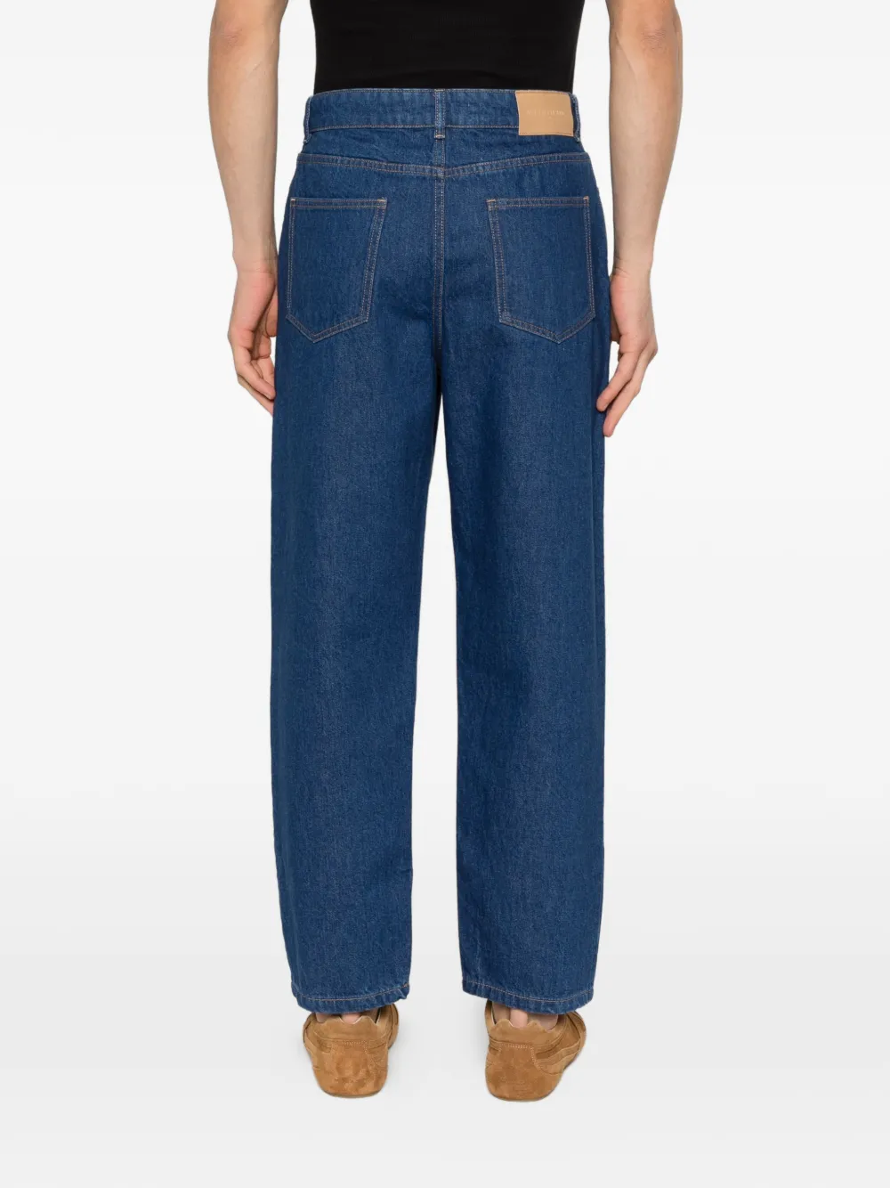 Maison Kitsuné Jeans met knoopsluiting Blauw