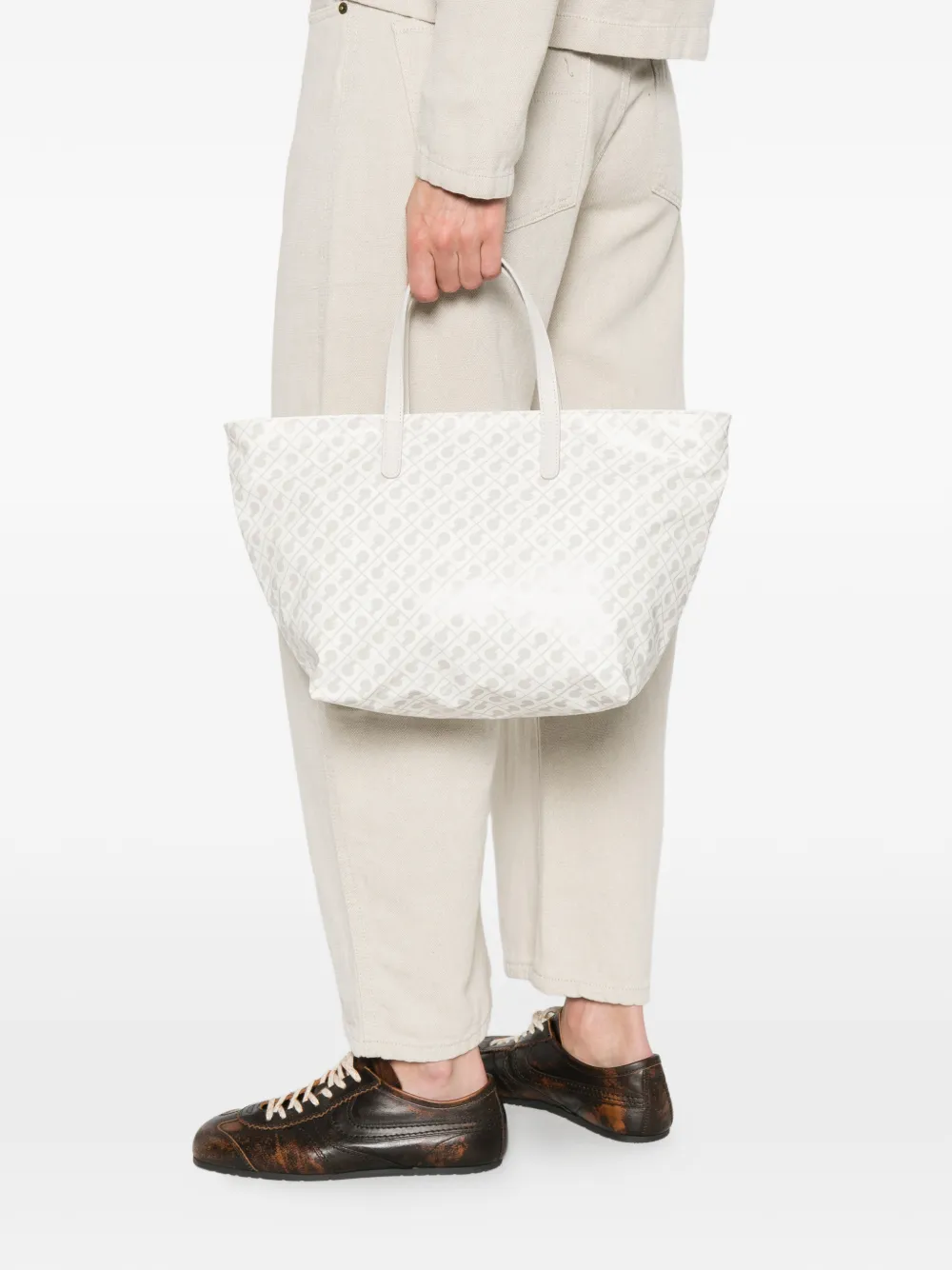  Gherardini Patterned Tote Bag - Neutrals 