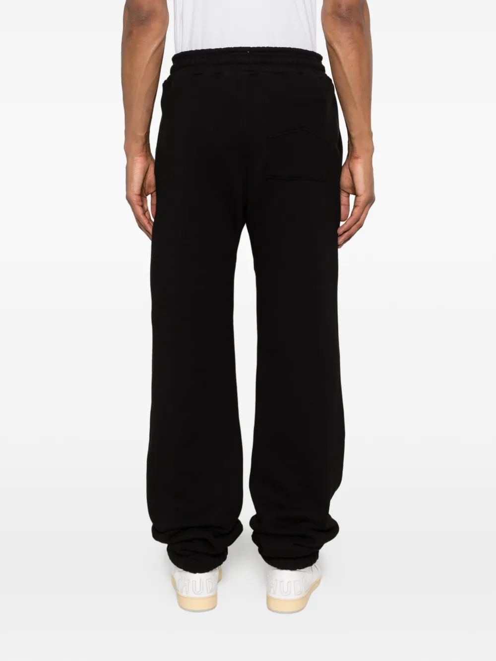 RHUDE Broek met trekkoord en logo Zwart