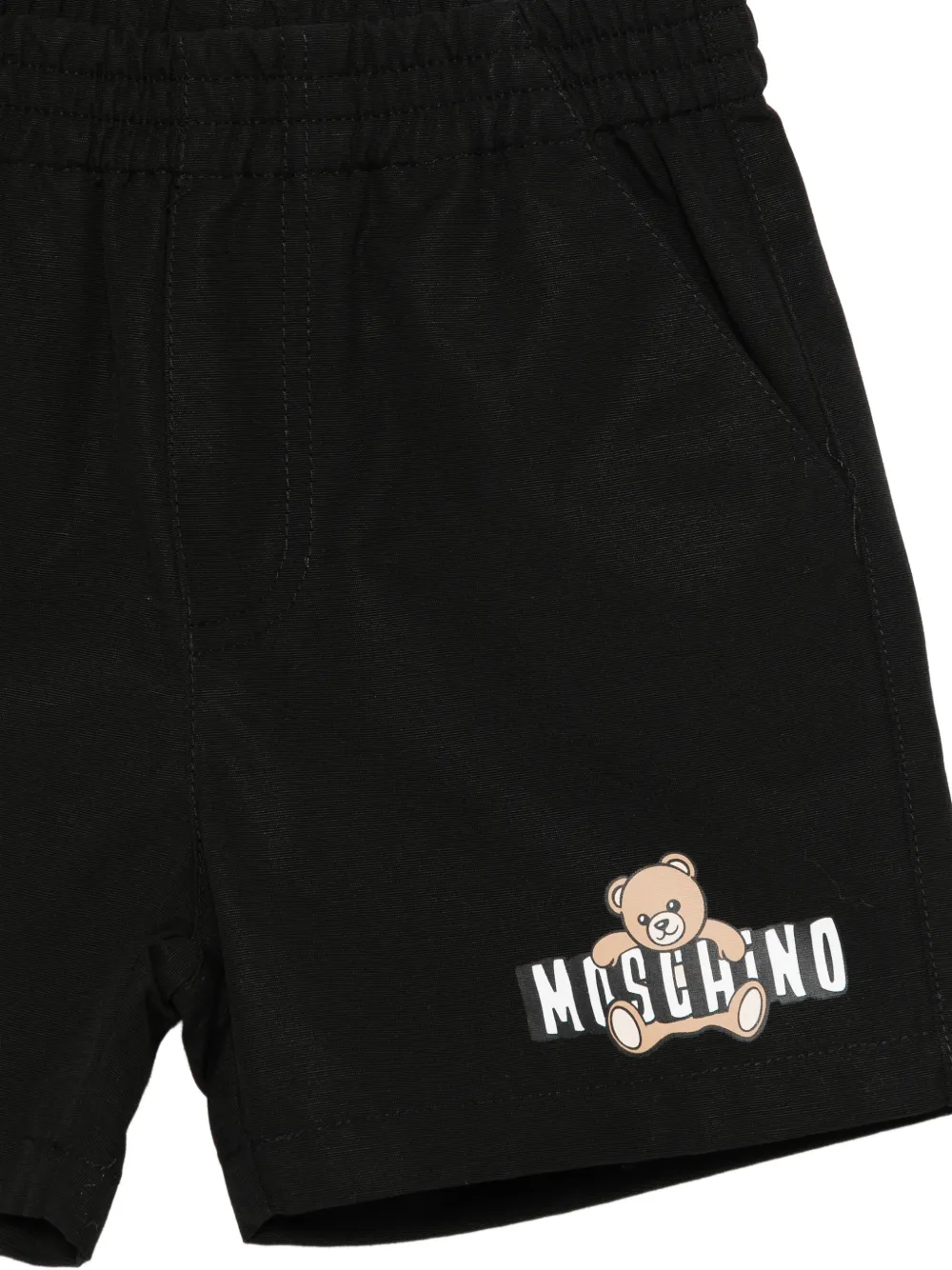 Moschino Kids Shorts met logoprint Zwart