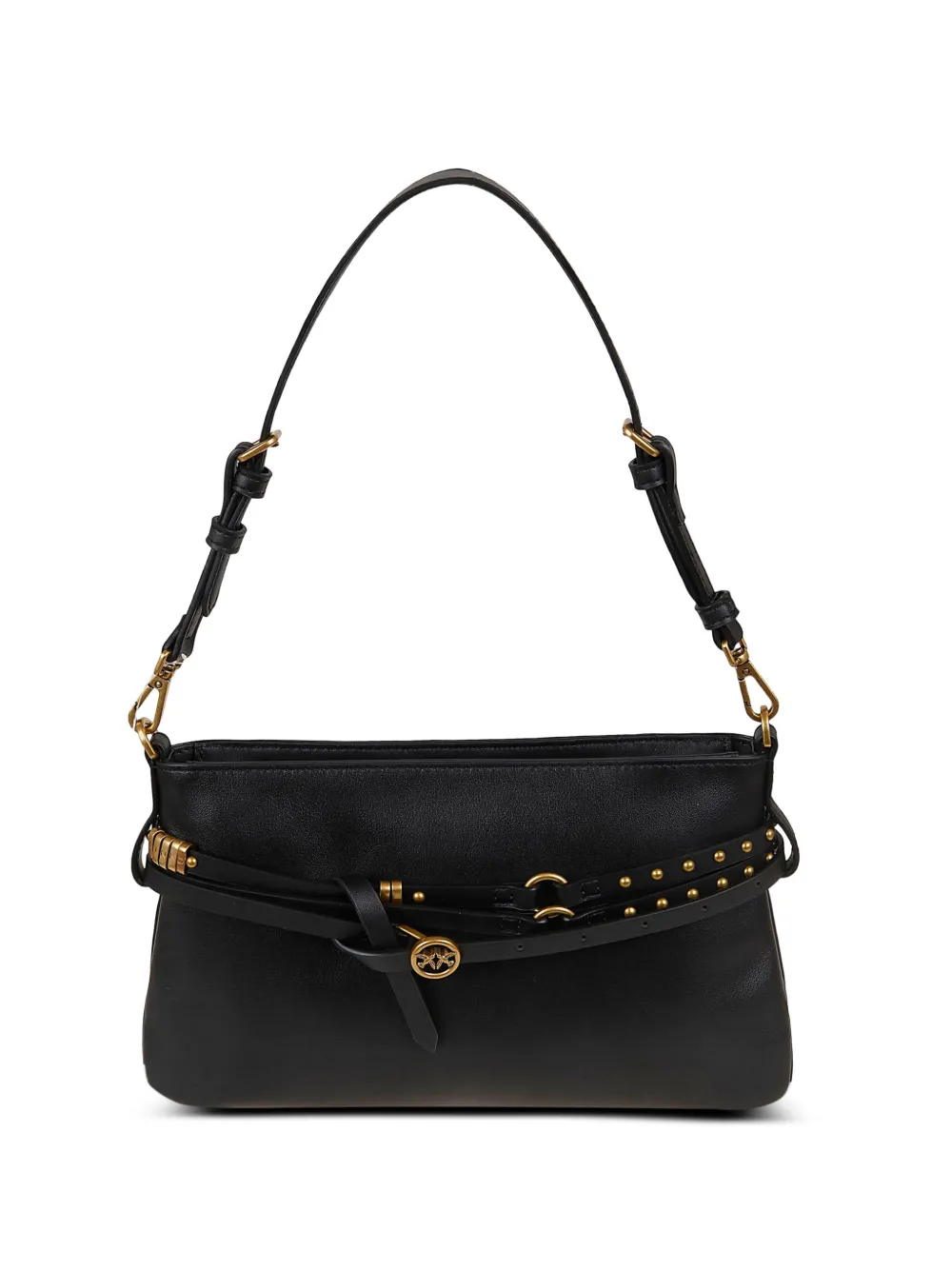 PINKO logo-detail shoulder bag - Nero
