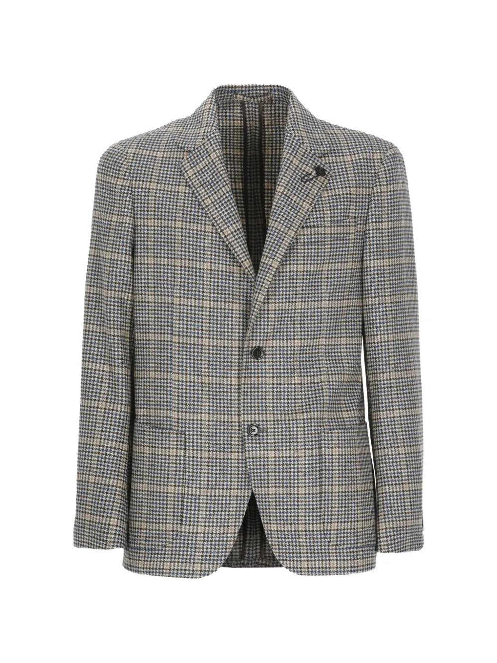 Lardini houndstooth peak-lapel jacket - Toni neutri