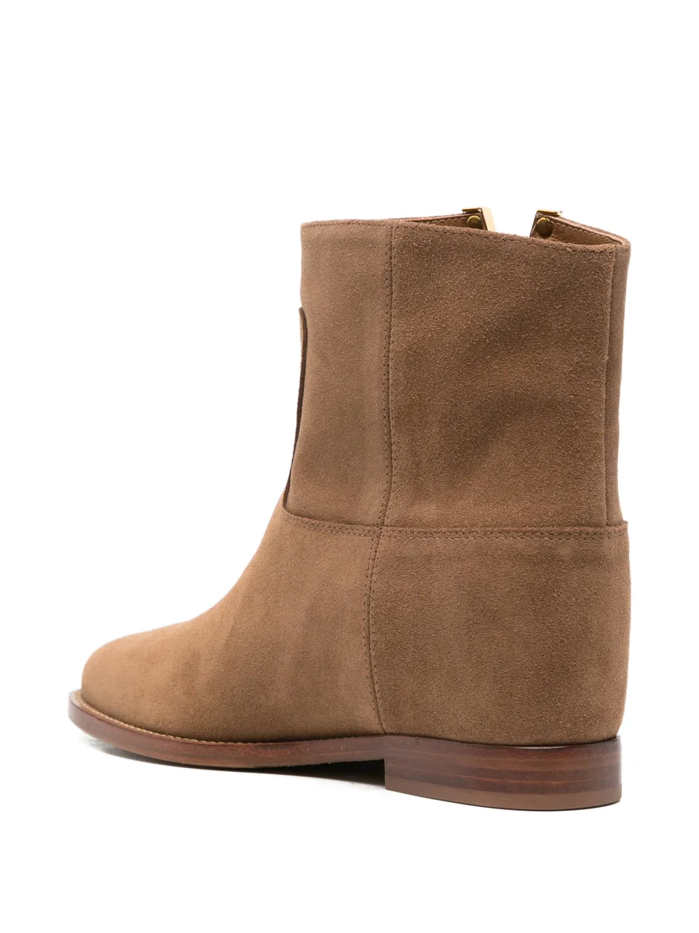 Via Roma 15 Laarzen met metalen logo Bruin