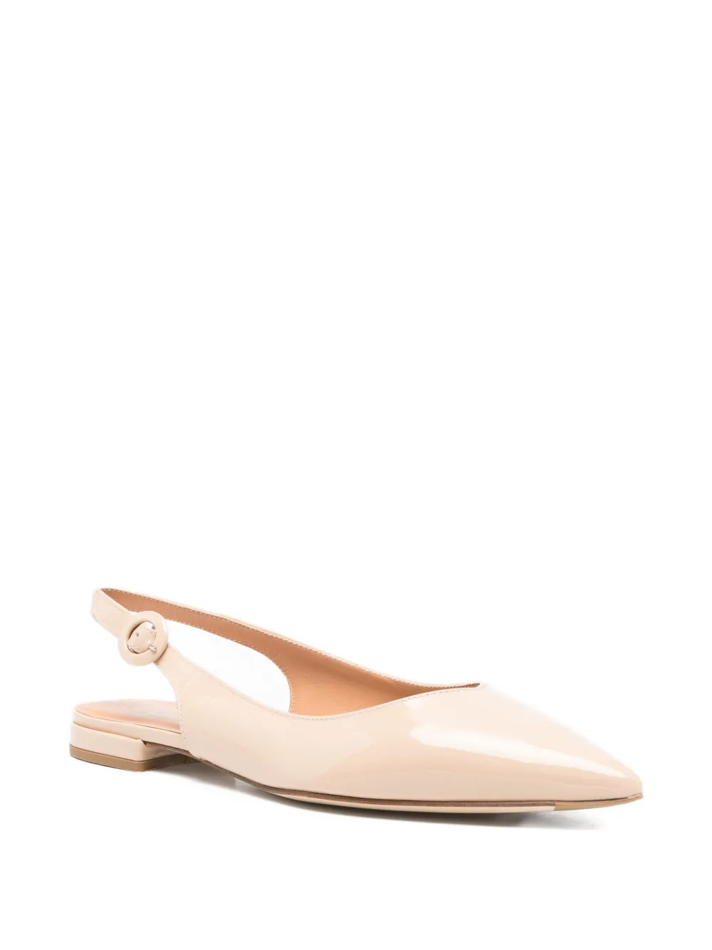 Julie Dee Slingback pumps met puntige neus Beige