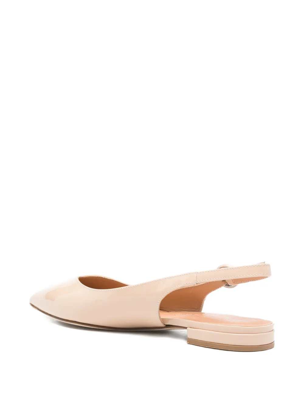 Julie Dee Slingback pumps met puntige neus Beige