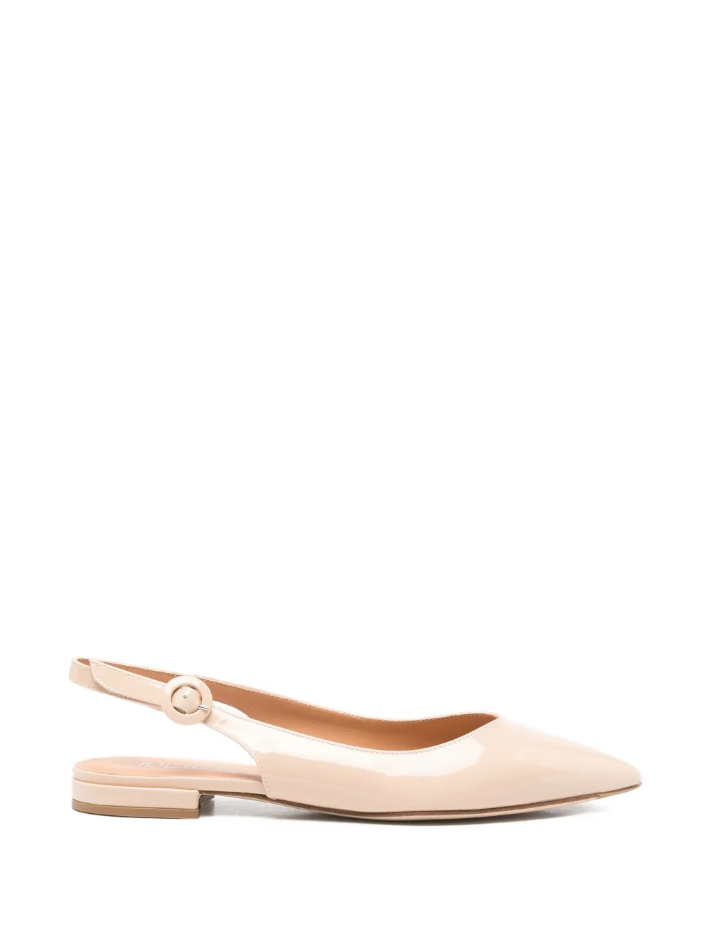 Julie Dee Slingback pumps met puntige neus Beige