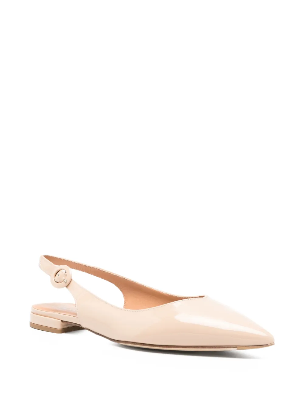Pointed Slingback Flat Pumps
