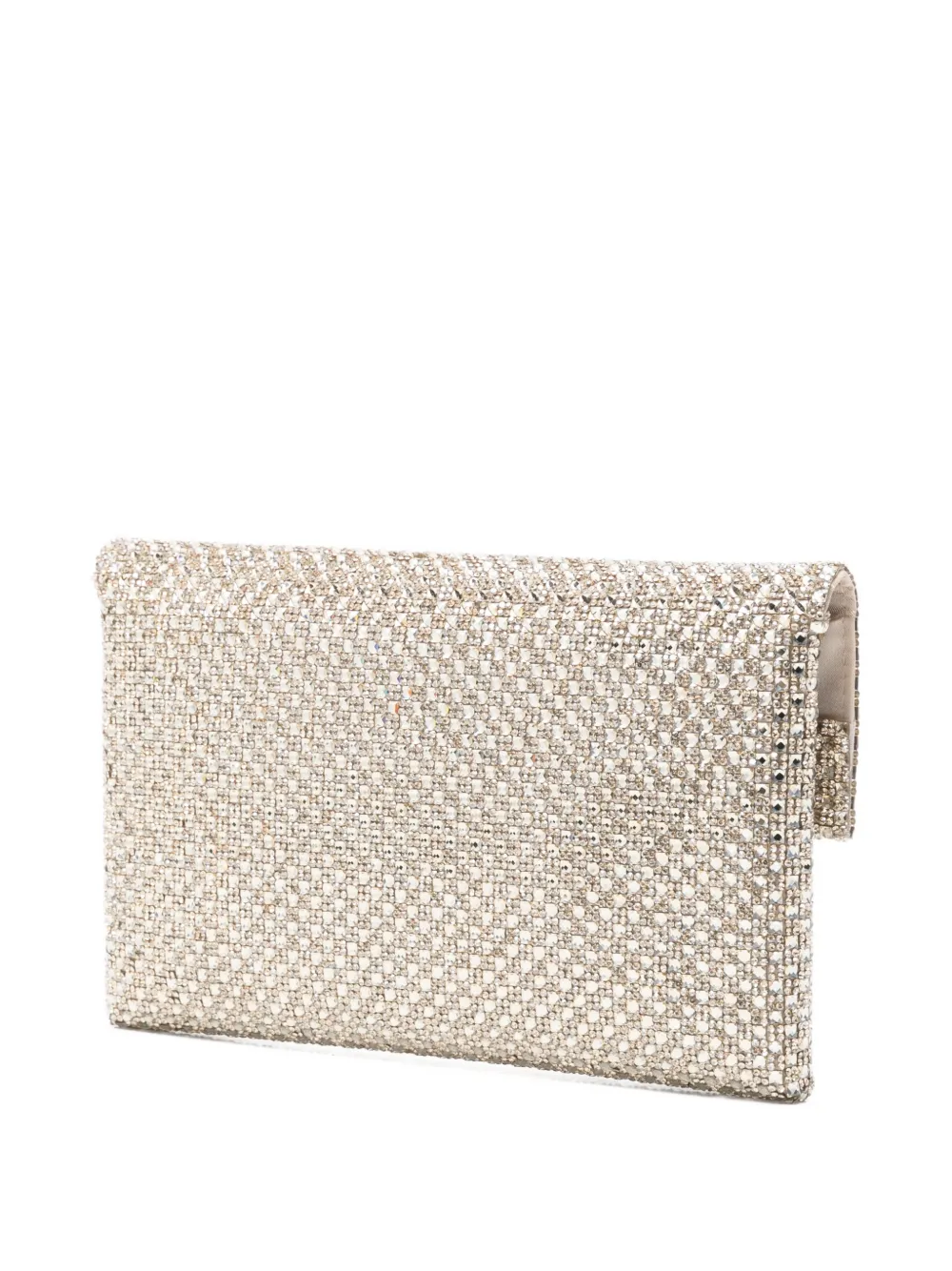 TWENTY FOURHAITCH embellished clutch bag - Argento