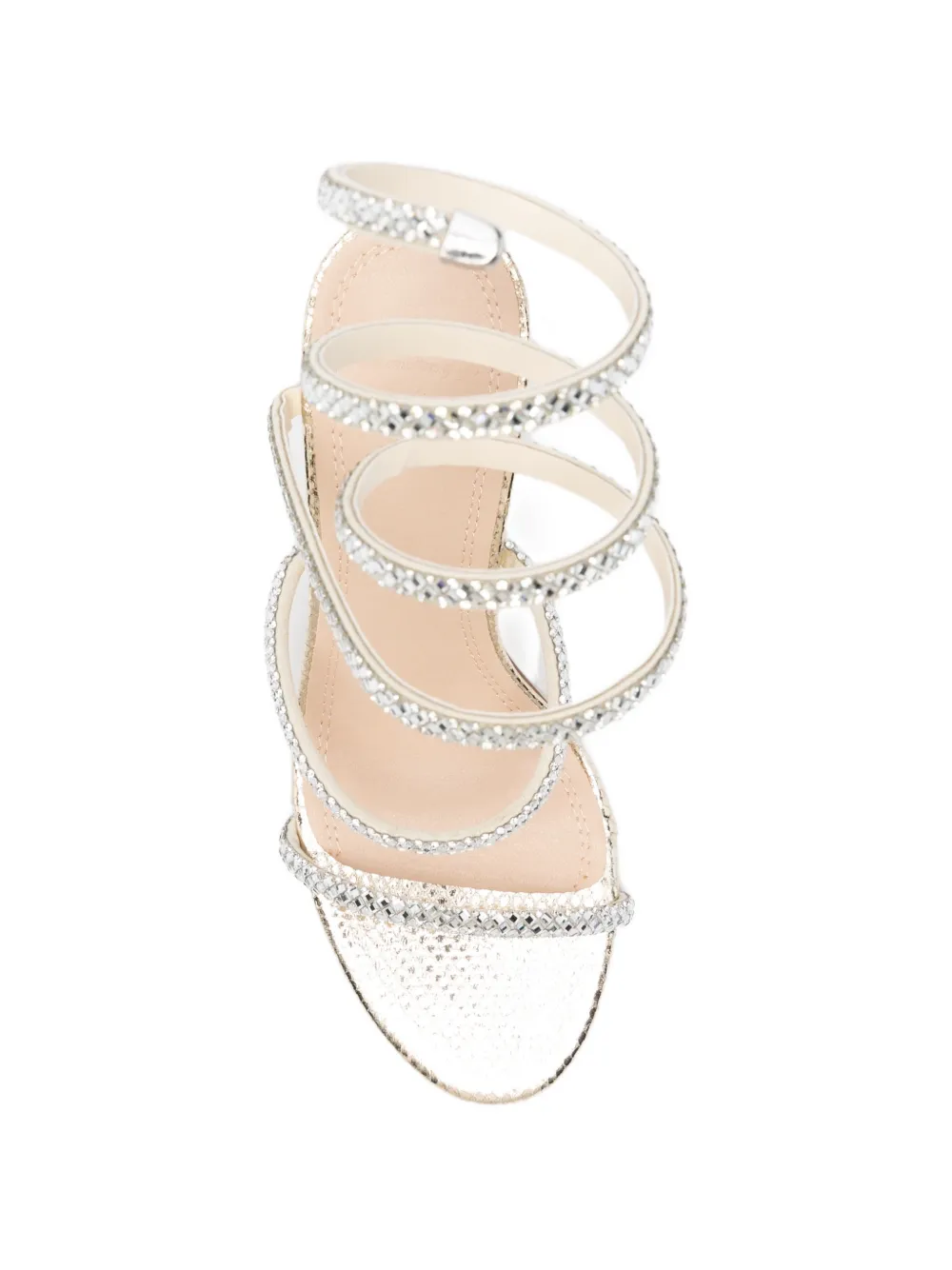 TWENTY FOURHAITCH Zeja verfraaide sandalen Goud