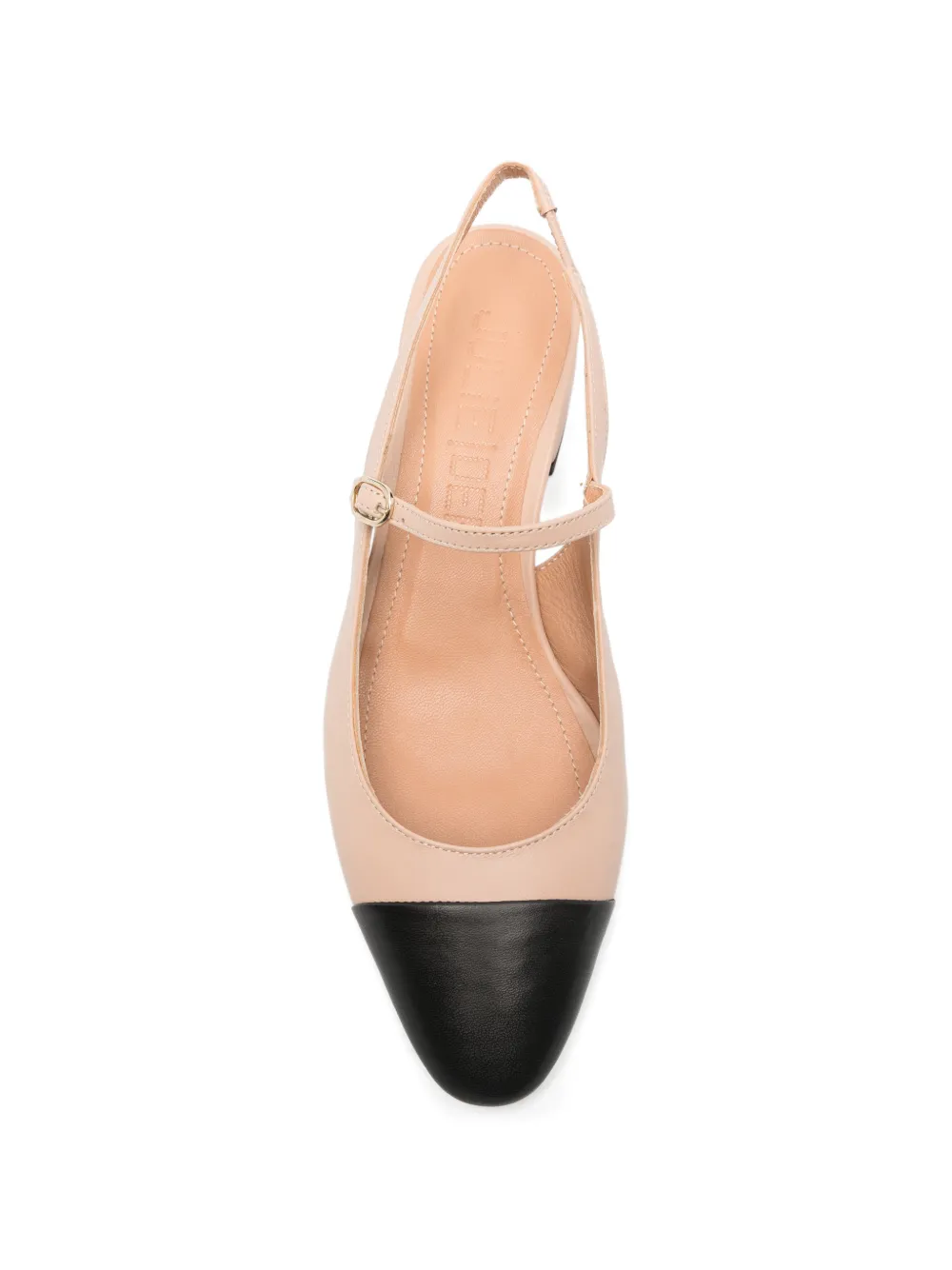 Julie Dee Slingback pumps met puntige neus Beige