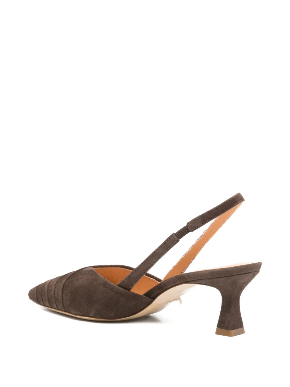 Julie Dee pleated slingback heeled pumps Bruin