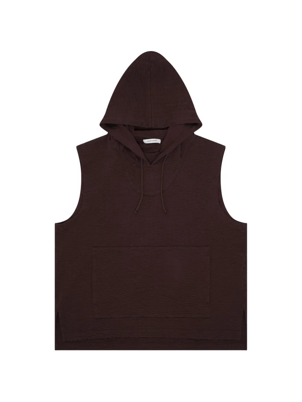 Craig Green sleeveless hooded vest - Marrone