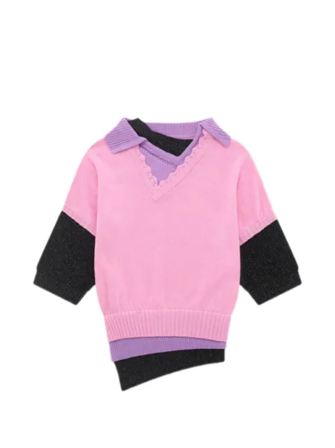 ALL IN collared lace top