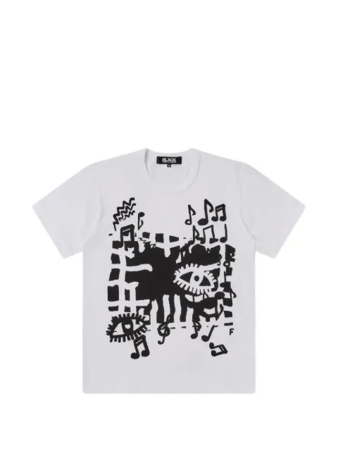 Black Comme Des Garçons graphic-print T-shirt