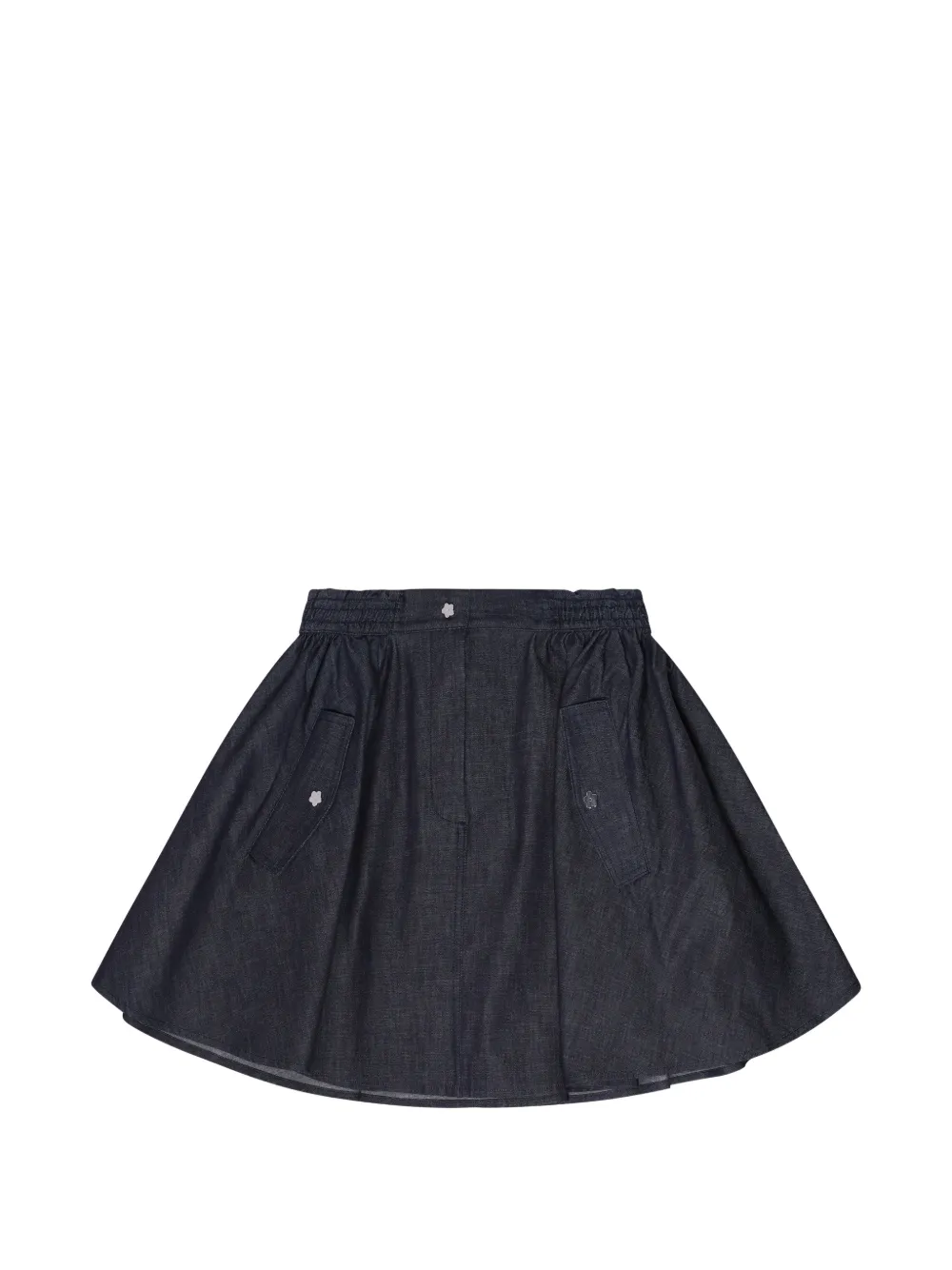 Cecilie Bahnsen flower-button flared skirt - Blau