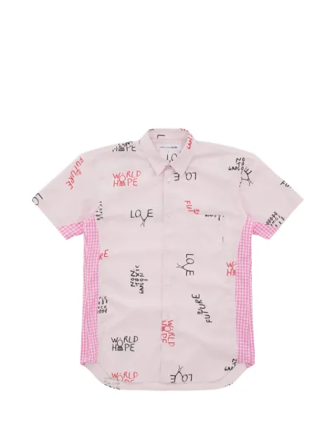 Comme Des Garçons Shirt text-print shirt