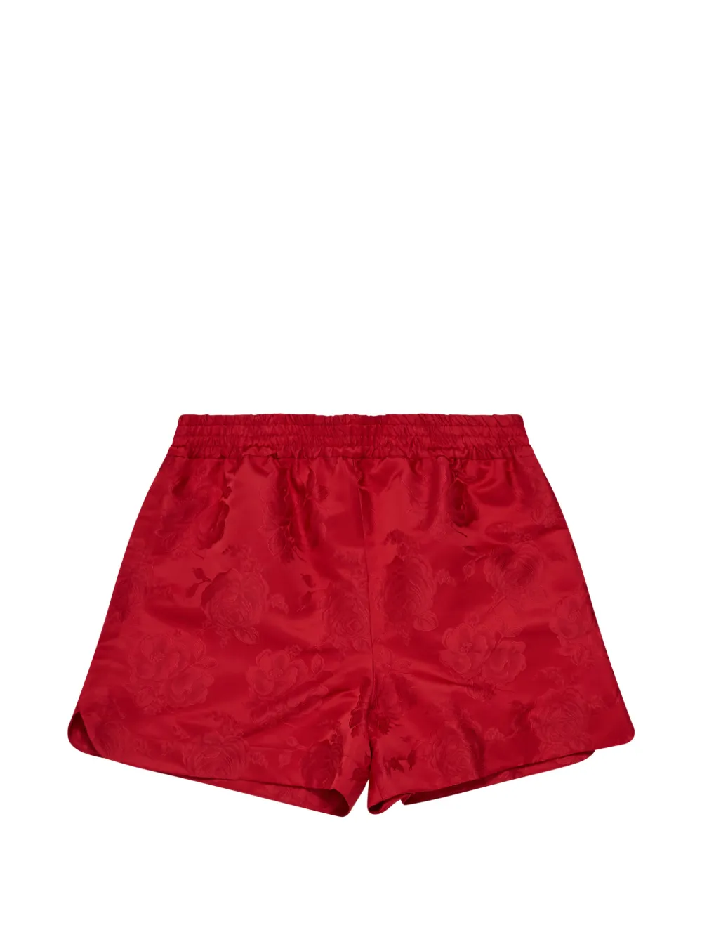Simone Rocha Shorts met elastische taille en bloemjacquard Rood